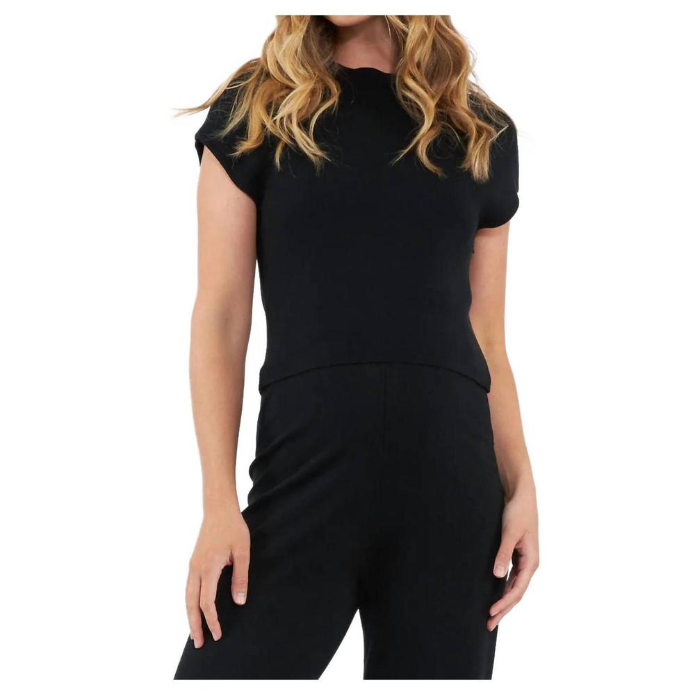 NEW RIPE MATERNITY kira nursing knit top in black